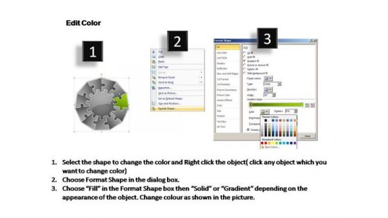PowerPoint Layouts Strategy Multiple Jigsaw Ppt Design Slides