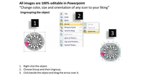 PowerPoint Layouts Strategy Round Chart Ppt Themes