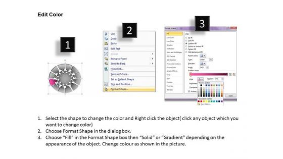 PowerPoint Layouts Strategy Round Chart Ppt Themes