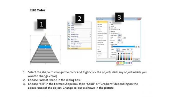 PowerPoint Layouts Strategy Triangle Process Ppt Design