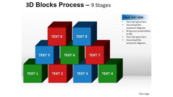 PowerPoint Layouts Success Blocks Process Ppt Slide
