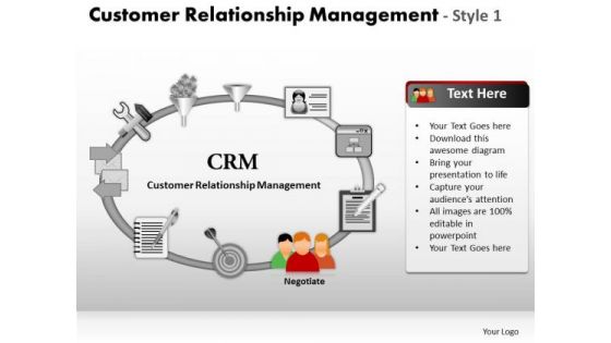PowerPoint Layouts Success Customer Relationship Management Ppt Slides