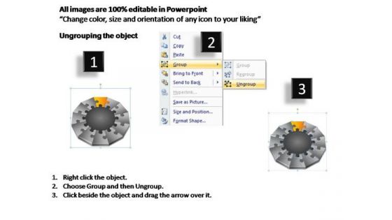 PowerPoint Layouts Success Puzzle Framework Ppt Designs