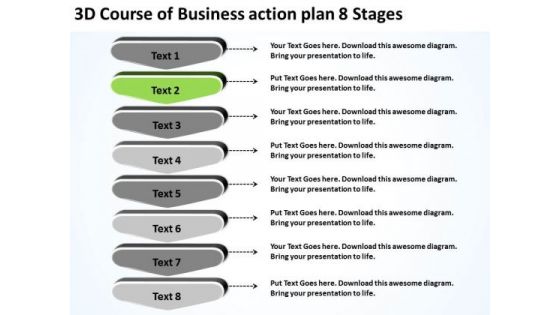 PowerPoint Presentation Action Plan 8 Stages Business Continuation Templates