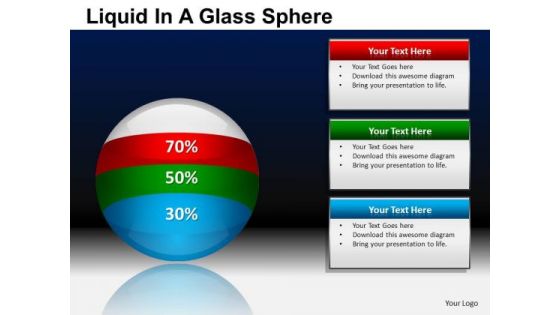 PowerPoint Presentation Business Success Liquid In A Balls Sphere Ppt Templates