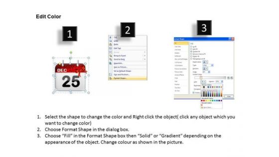 PowerPoint Presentation Calendar 25 Dec Success Ppt Presentation Designs