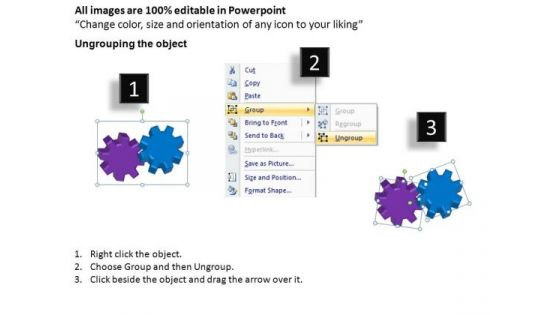 PowerPoint Presentation Chart Gears Process Ppt Slide