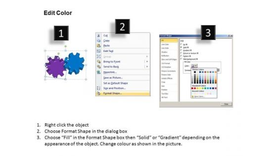 PowerPoint Presentation Chart Gears Process Ppt Slide