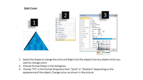 PowerPoint Presentation Chart Triangle Puzzle Ppt Theme