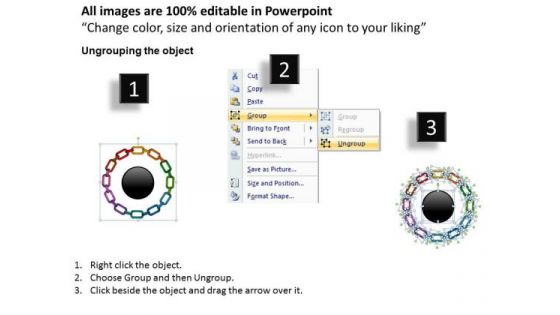 PowerPoint Presentation Circle Chart Circular Chain Ppt Theme