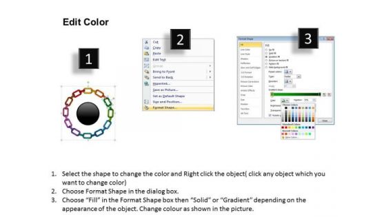 PowerPoint Presentation Circle Chart Circular Chain Ppt Theme