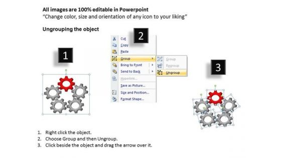 PowerPoint Presentation Circular Gears Leadership Ppt Design Slides
