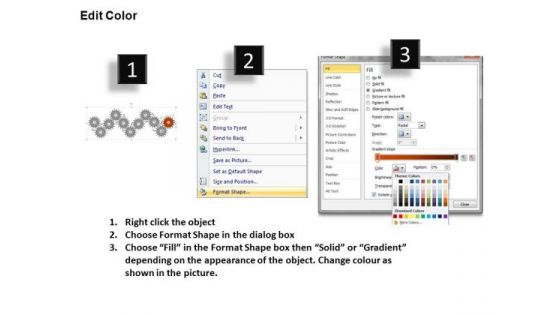 PowerPoint Presentation Company Gears Ppt Template