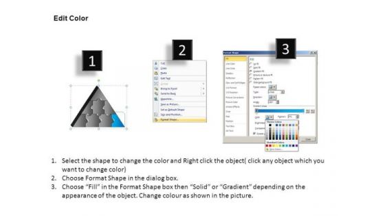 PowerPoint Presentation Designs Editable Triangle Puzzle Ppt Layouts