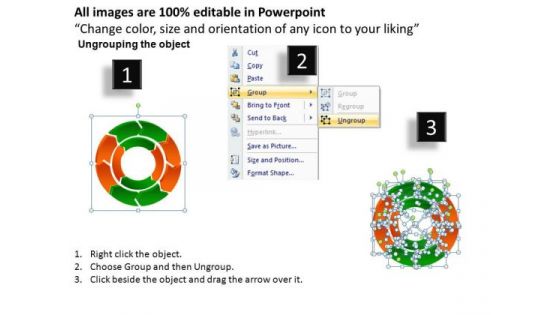 PowerPoint Presentation Designs Global Process Cycle Diagram Ppt Template