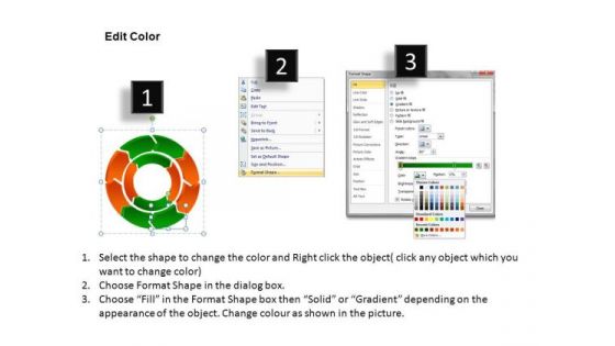 PowerPoint Presentation Designs Global Process Cycle Diagram Ppt Template