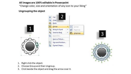 PowerPoint Presentation Designs Graphic Circular Chain Ppt Slide