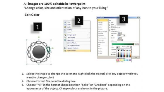 PowerPoint Presentation Designs Graphic Circular Chain Ppt Slide