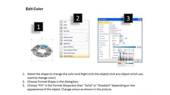PowerPoint Presentation Designs Leadership Circular Arrows Ppt Slides