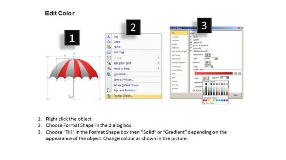 PowerPoint Presentation Designs Leadership Umbrella Chart Ppt Slides