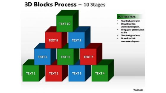 PowerPoint Presentation Designs Strategy Blocks Process Ppt Slides