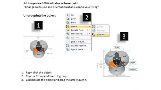 PowerPoint Presentation Designs Strategy Circular Puzzle Ppt Slides