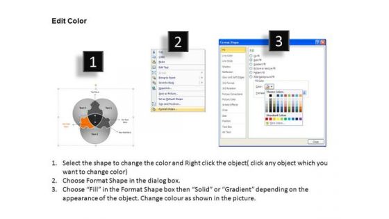PowerPoint Presentation Designs Strategy Circular Puzzle Ppt Slides