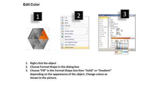 PowerPoint Presentation Designs Strategy Hexagon Puzzle Pieces Ppt Designs