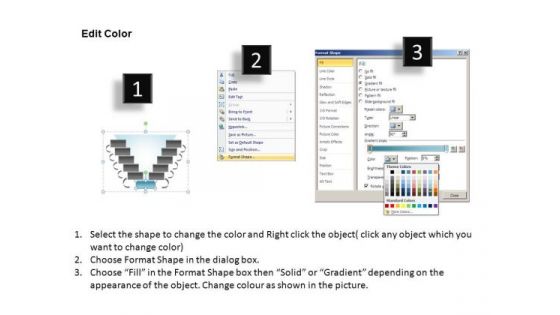 PowerPoint Presentation Designs Strategy V Diagram Ppt Template
