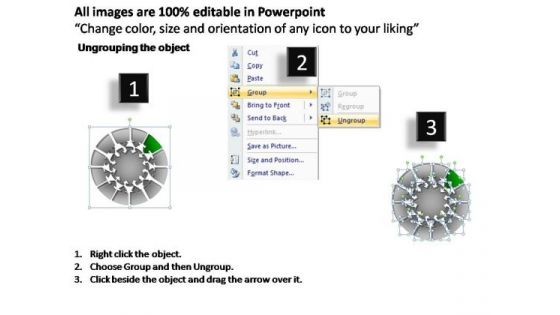 PowerPoint Presentation Diagram Pie Chart With Arrows Ppt Presentation