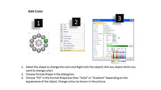 PowerPoint Presentation Diverging Processes Business Circular Flow Slides