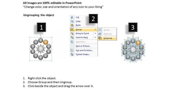 PowerPoint Presentation Diverging Processes Circular Flow Slides