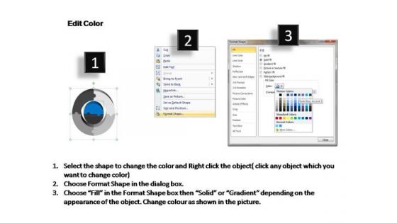 PowerPoint Presentation Editable Business 3d Circular Flow Ppt Template