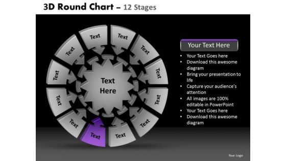 PowerPoint Presentation Editable Round Chart Ppt Design Slides