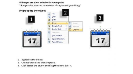 Education PowerPoint Presentation Calendar 17 June Ppt Design Slides