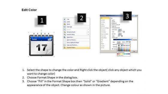 Education PowerPoint Presentation Calendar 17 June Ppt Design Slides
