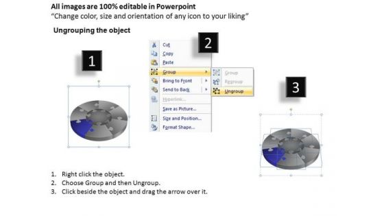 PowerPoint Presentation Education Pie Chart Puzzle Process Ppt Slidelayout