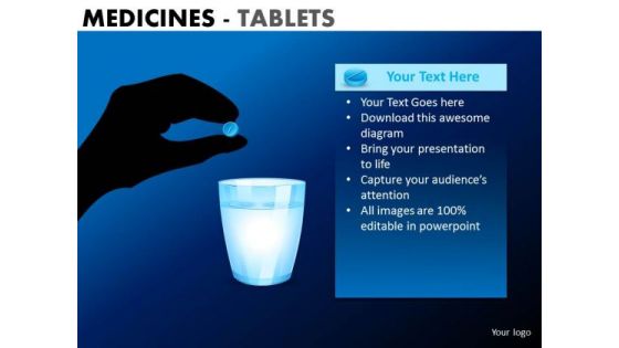 PowerPoint Presentation Executive Teamwork Medicine Tablets Ppt Slide Designs
