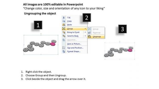 PowerPoint Presentation Graphic Gears Process Ppt Slides