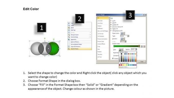 PowerPoint Presentation Growth Three Overlapping Ppt Slide