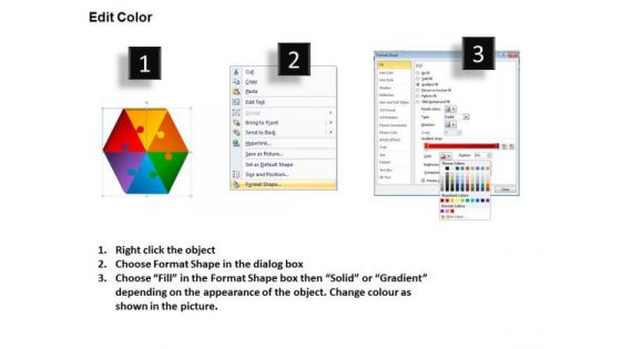PowerPoint Presentation Hexagon Puzzle Business Ppt Slides