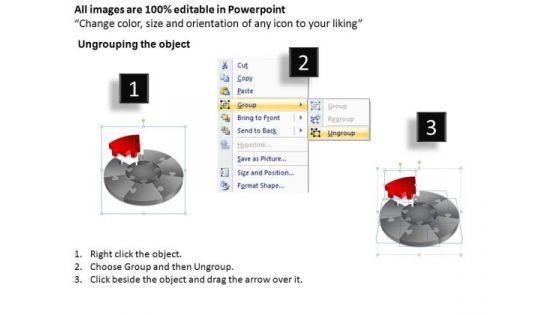 PowerPoint Presentation Image Jigsaw Pie Chart Ppt Templates