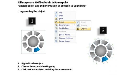 PowerPoint Presentation Marketing Donut With Core Ppt Backgrounds