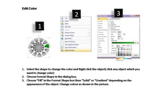 PowerPoint Presentation Marketing Pie Chart With Arrows Ppt Slides