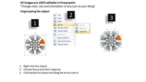 PowerPoint Presentation Marketing Round Chart Ppt Slides