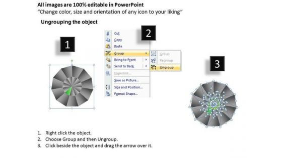 PowerPoint Presentation Process Circular Quadrant Ppt Design