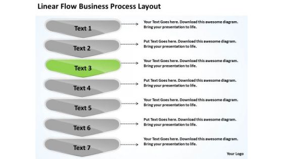 PowerPoint Presentation Process Layoutchart Business Flow Chart Slides