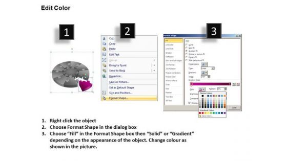 PowerPoint Presentation Process Puzzle Segment Pie Chart Ppt Slide