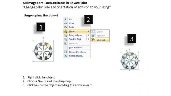 PowerPoint Presentation Process Wheel Diagram Ppt Slides