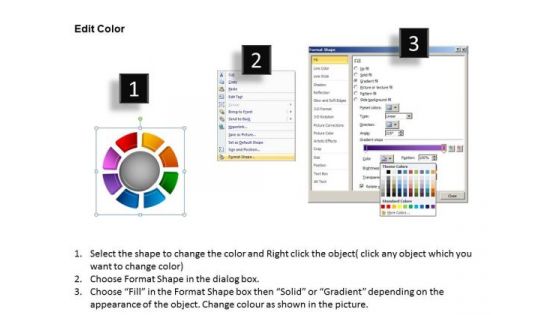 PowerPoint Presentation Ring Chart Diagram Company Ppt Themes